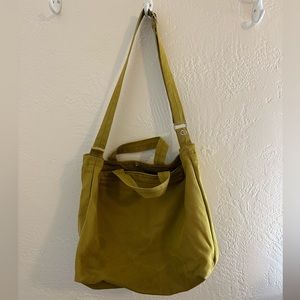 Olive Canvas Tote Bag by Baggu